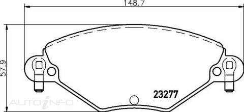 C-Plus Brake Pads Front Citroen C5 01-On - MDB2187