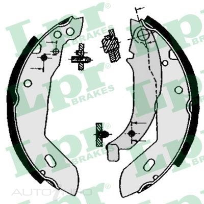 LPR Brake Shoes Rear Citroen Peugeot - 04670