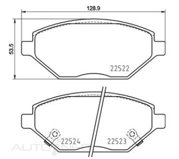 C-Plus Brake Pads Front Holden Barina Spark 15-On - MDB3937