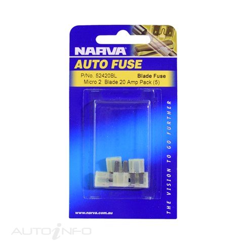 Narva Micro 2 Blade Fuse 20AMP - 52420BL