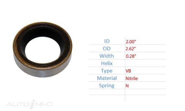 BW Oil Seal 2.00*2.62*0.28 VB - 402810N