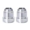 2x AN12 Male Aluminium Weld On JIC Bungs Fitting — image 1