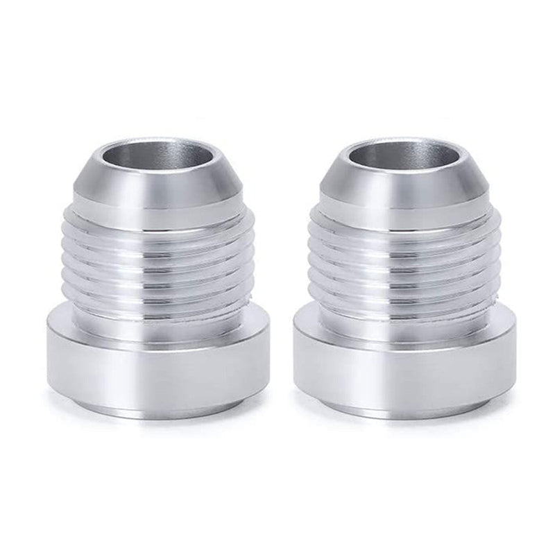 2x AN12 Male Aluminium Weld On JIC Bungs Fitting — image 1