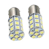 2x 12V BA15D LED White 27 SMD 5050 Indicator Signal Lights (Pair) to suit Universa — image 3