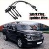 Black 7mm spark plug ignition wires with molded connectors for toyota solara 2.2l 1999 4pcs set