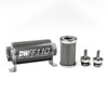 Deatschwerks In-Line Fuel Filter Element and Housing Kit Stainless Steel 100 Micron 110mm