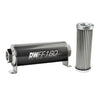 Deatschwerks In-Line Fuel Filter Element and Housing Kit Stainless Steel 5 Micron 160mm