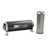Deatschwerks In-Line Fuel Filter Element and Housing Kit Stainless Steel 5 Micron 160mm