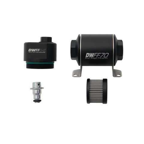 Deatschwerks DWFFR-X 70mm Billet Fuel Filter Regulator, 10 Micron