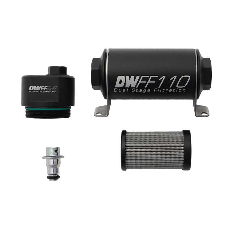 Deatschwerks DWFFR-X 110mm Billet Fuel Filter Regulator, 10 Micron