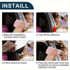 Pink microfiber pad for door pillar window trim installer in black 8 pcs set for toyota bz4x 2022-2023
