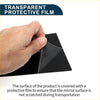 Black rectangular mirror surface covered with protective film on back side of 8 pcs door pillar window trim for toyota bz4x