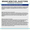 Brand new fuel injectors for toyota 4runner tundra 4.7l 2000-2005 guaranteed no wear and tear