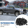 Black plastic radiator cover retainer clips made for attaching body panels on toyota 4runner 2003 to 2023