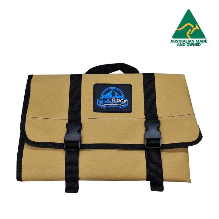 CAOS Gear BLUE RIDGE #6 4x4 Compact Cutlery Roll Australian Made - Tan