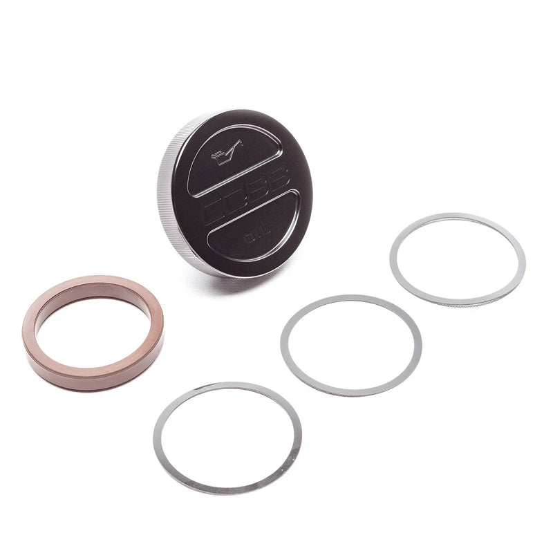 Cobb Tuning Aluminium Oil Cap Black (Subaru All Models (EJ20, EJ25)) — fits Subaru STI 2 Door
