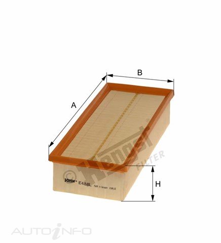 Hengst Air Filter CA9711 Audi A3 Diesel VW Cad - E488L