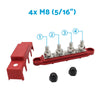 2x M8 4-Post 250A DC 48V Bus Bar Power Distribution Box (Pair) to suit Heavy Duty — image 4
