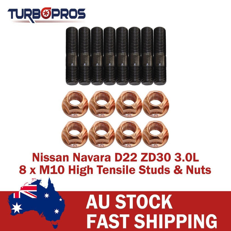 Nissan Navara D22 ZD30 3.0L High Tensile Exhaust Manifold Stud Kit