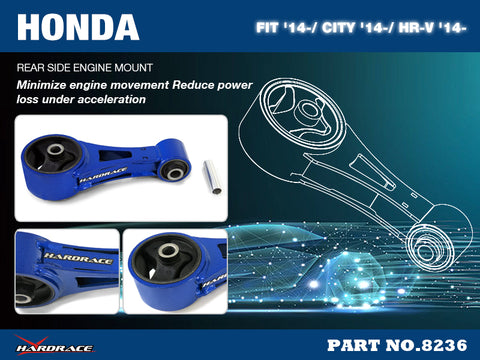Hard Race Rear Side Engine Mount (Jazz 2013+)