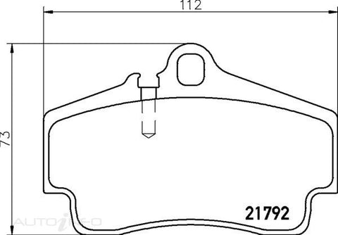 C-Plus Brake Pads Rear Porsche 911 Box Cay - MDB1874