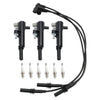 Jeep Liberty 3.7L V6 3x Ignition Coil+6x Spark Plug+3x Wire UF640