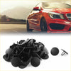 Black plastic push-type rivet clips for 82pcs car trim fasteners ideal for 4wd ute and offroad bonnets