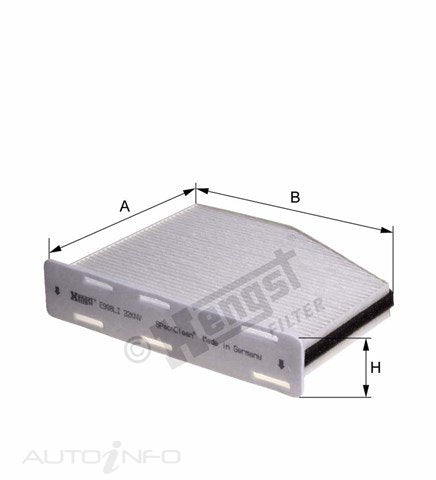Hengst Cabin Filter Audi VW Sea Skoda - E998LI