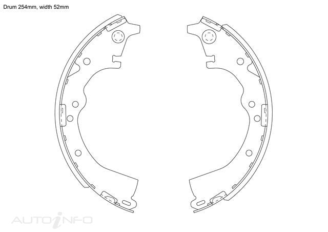 BNT Brake Shoes Rear Toyota Hiace Estima Lit Lancer - K282