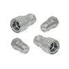 2 Sets 1 or 2 Inch BSP Hydraulic ISO Poppet Quick Release Couplings to suit — image 1