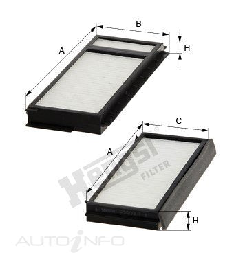 Hengst Cabin Filter Mazda 3 5 Premacy - E2970LI-2