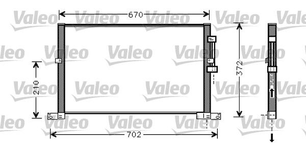 Valeo Air Conditioning Condenser Parallel Flow Inlet Pad
