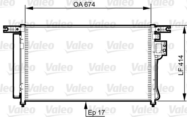 Valeo Air Conditioning Condenser Parallel Flow