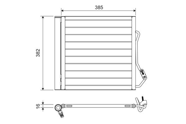 Valeo Air Conditioning Condenser Parallel Flow