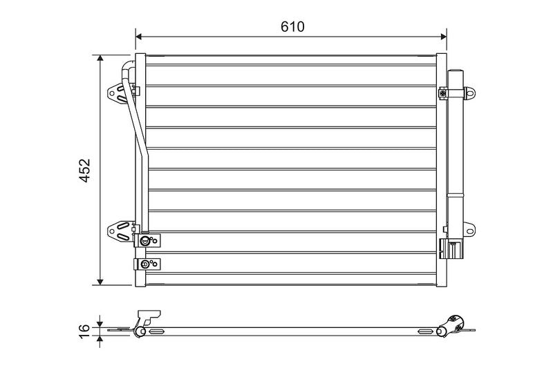 Valeo Air Conditioning Condenser Parallel Flow