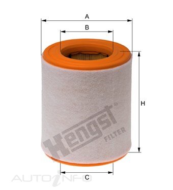 Hengst Air Filter Audi A6 A7 3.0 4.2 11-On - E1054L