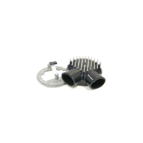 K&N Filters Universal Dual Snorkel Plenum - 6.875" OD x 5.75" L