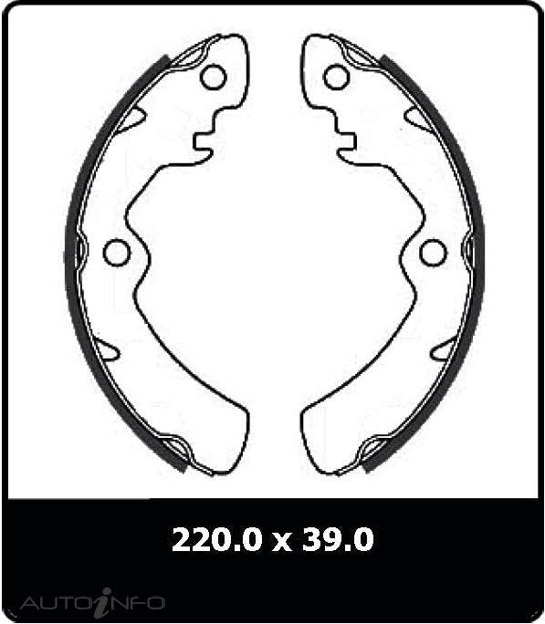 Protex Brake Shoes Front Suzuki ST90 SJ410 - N1539