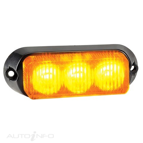 Narva Warning Light 12V 3LED Amber - 85210A