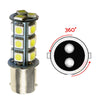 Caravan Car 2x 12V BA15D LED 18 SMD Cool White Light Globes Suitable