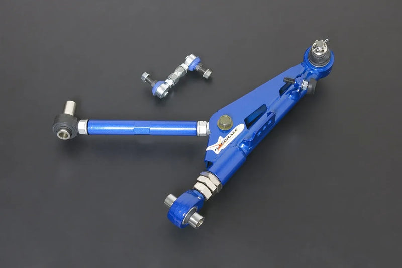 Hard Race Front Adjustable Lower Control Arm and Sway Bar Link V2 (Silvia S13) — fits Nissan Silvia