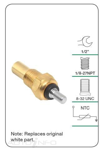 Tridon Water Temperature Sensor W/gauge Ford - TTS023