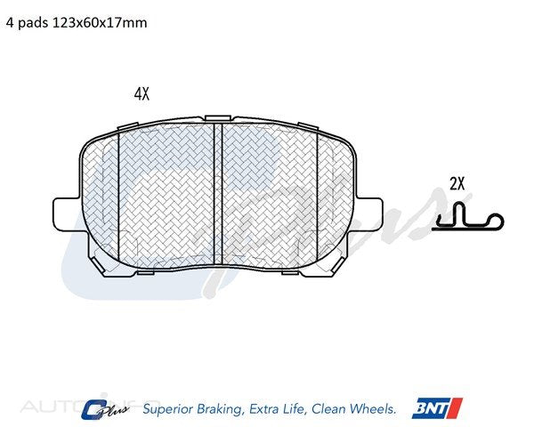 C-Plus Brake Pads Front Toyota Corolla Ave 01-On - DB1487CP