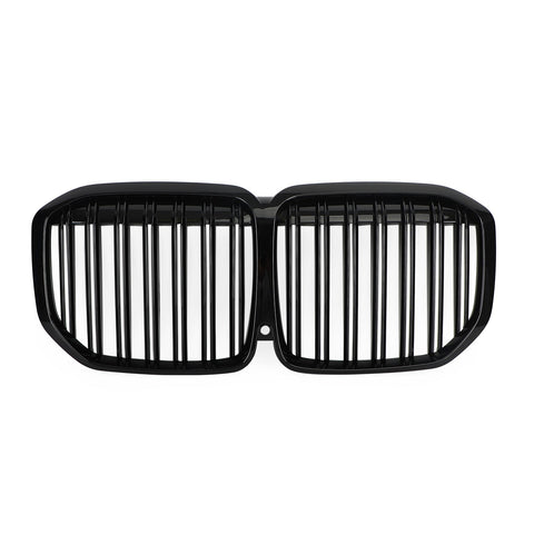 BMW X7 G07 Gloss Black Double Rib Kidney Grille (2019-2021)