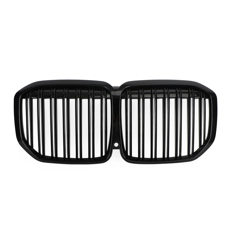 BMW X7 G07 Gloss Black Double Rib Kidney Grille (2019-2021)