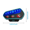 Bluetooth 5.0 Wireless Motorcycle Helmet Headset Intercom to suit All Helme — image 3
