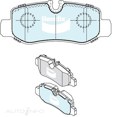 Bendix Brake Pads Rear Mercedes-Benz Vitara W447 18 - DB2471HD