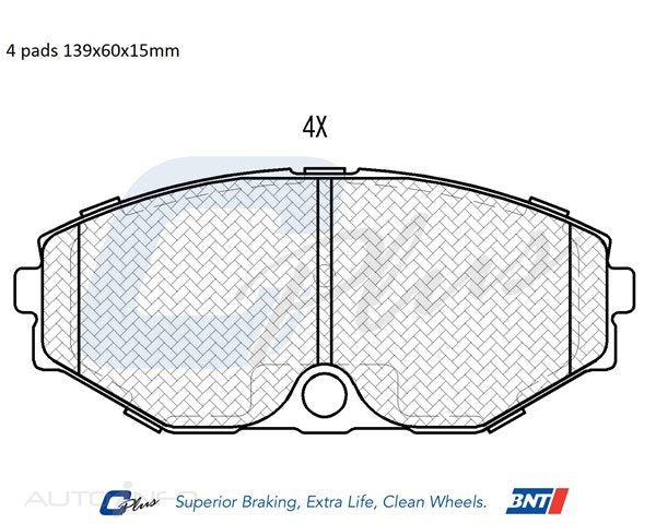 C-Plus Brake Pads Front Nissan 90-On - DB1250CP