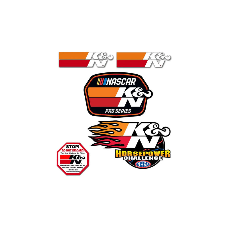 K&N Filters Decal/Sticker Pack