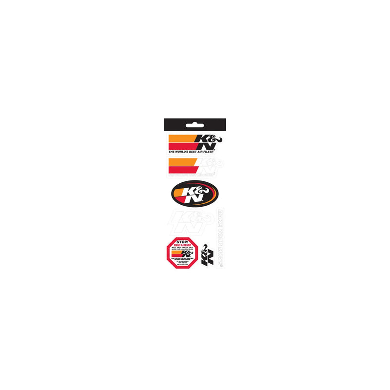 K&N Filters Decal/Sticker Sheet